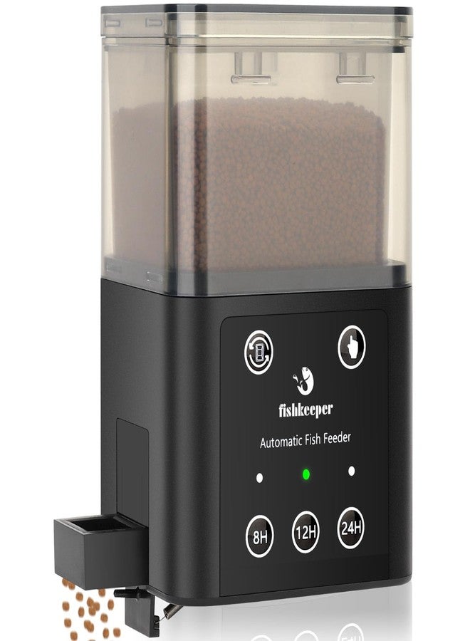 fishkeeper Automatic Fish Feeder for Aquarium - 320ML Large Capacity Adjustable Fish Feeder Automatic Dispenser with Timer for Vacation, Weekend or Daily Use, Three Fixed Methods - Image 1